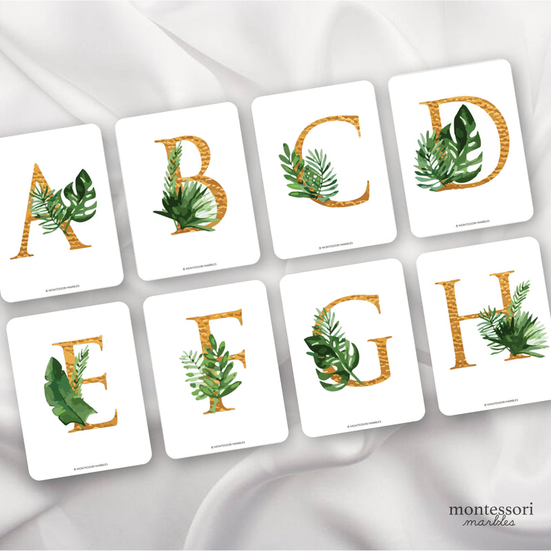 Tropical Alphabet Cards
