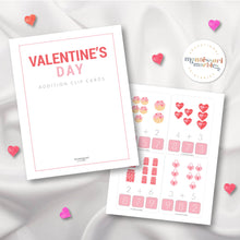 Load image into Gallery viewer, Valentine&#39;s Day Addition Clip Cards
