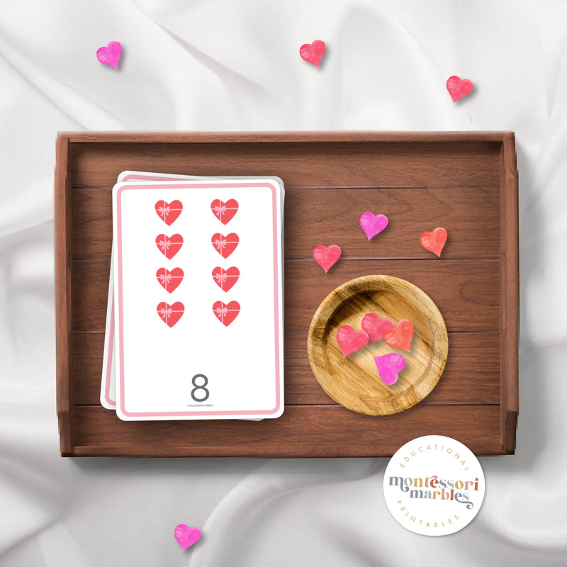 Valentine's Day Counting 1 to 10