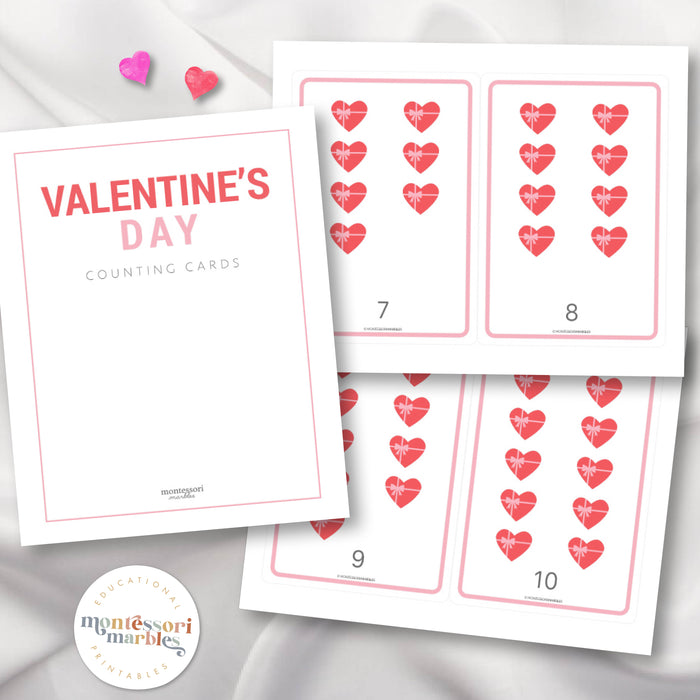 Valentine's Day Counting 1 to 10