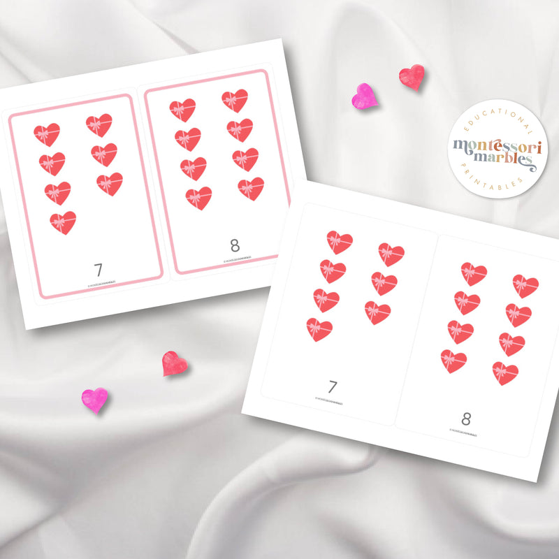 Valentine's Day Counting 1 to 10