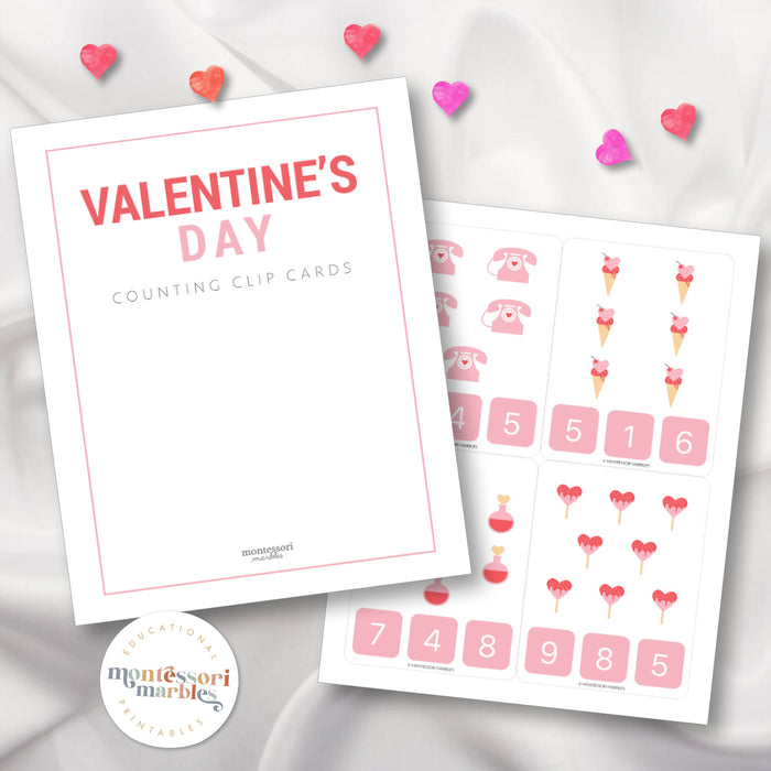 Valentine's Day Counting 1 to 20