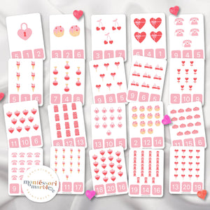 Valentine's Day Counting 1 to 20