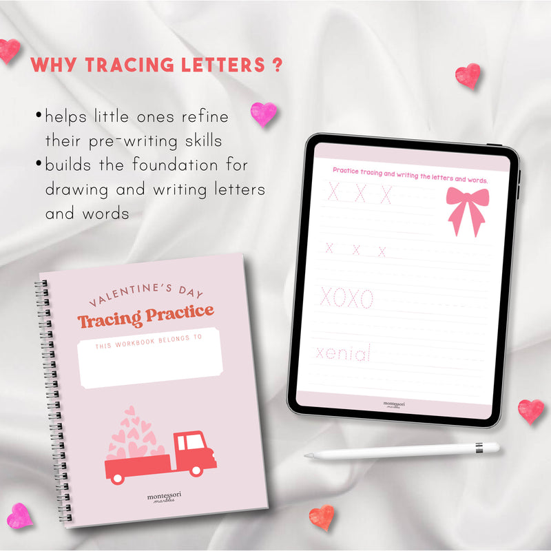 Valentine's Day Tracing Workbook