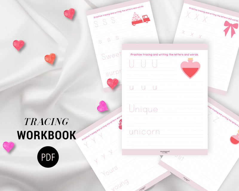 Valentine's Day Tracing Workbook