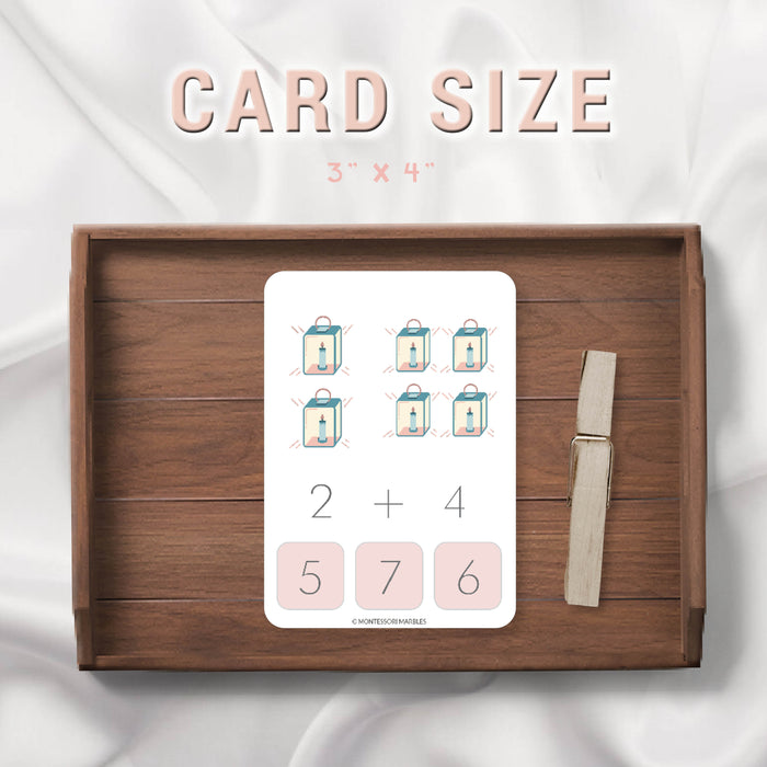 Winter Addition Clip Cards