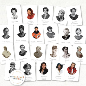 Women History Month Nomenclature Cards