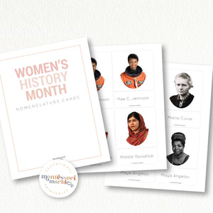 Women History Month Nomenclature Cards