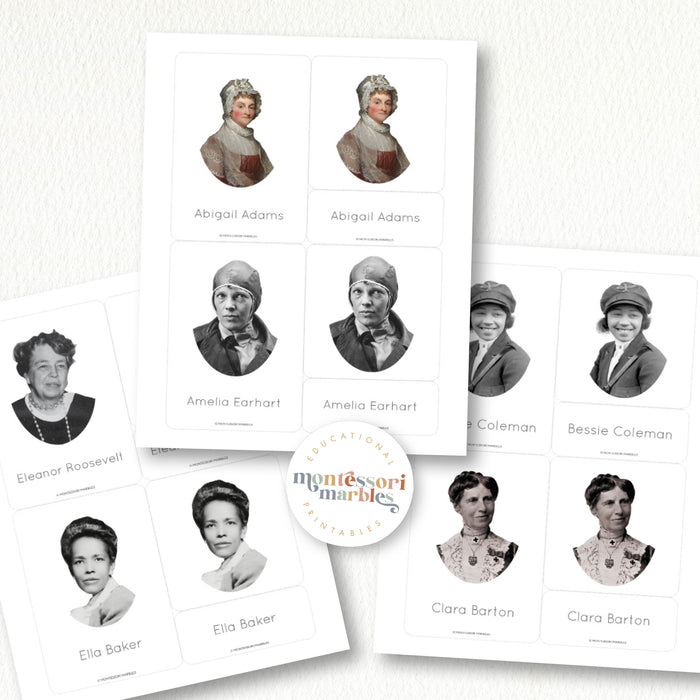 Women History Month Nomenclature Cards