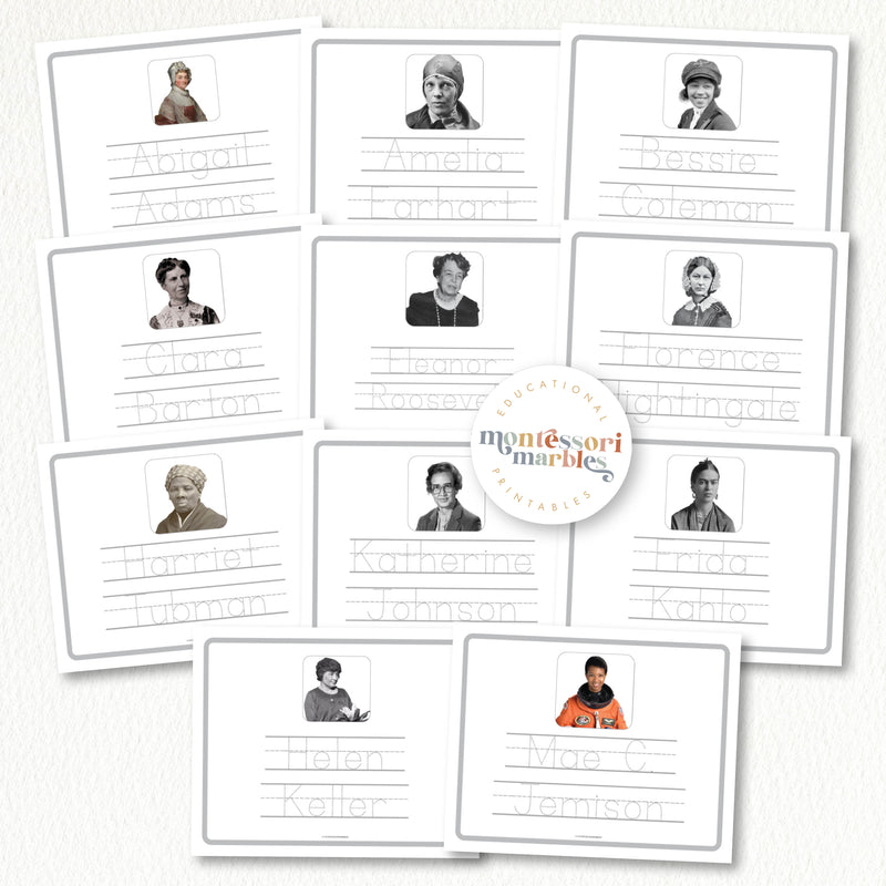 Women History Month Tracing Pages