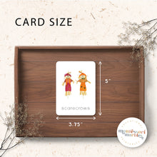 Load image into Gallery viewer, Fall Montessori Nomenclature Cards
