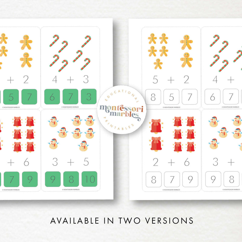 Christmas Addition Clip Cards