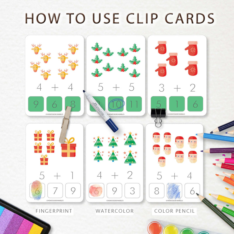 Christmas Addition Clip Cards