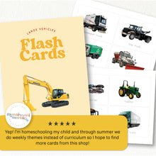 Load image into Gallery viewer, Big Machines Flash Cards
