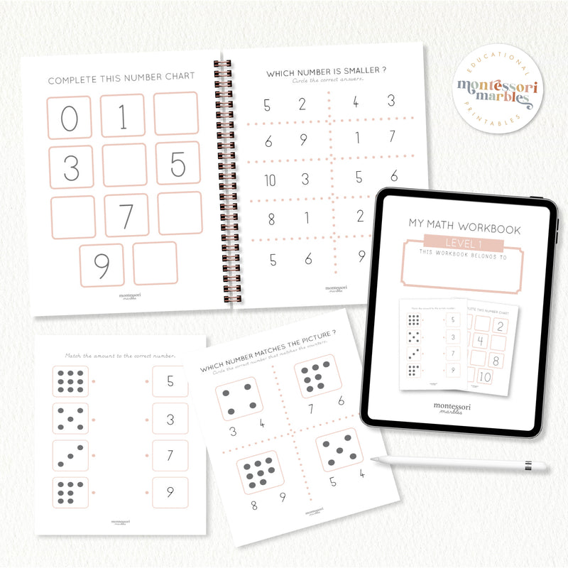 Beginner Math Workbook for Preschool