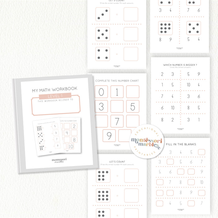 Beginner Math Workbook for Preschool