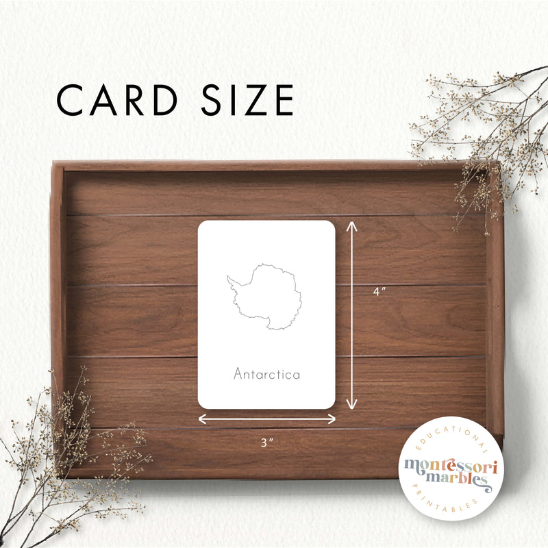 Continent Flash Cards