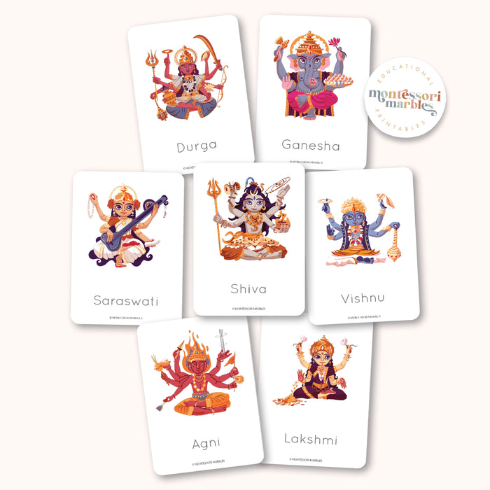 Hindu Gods Flash Cards