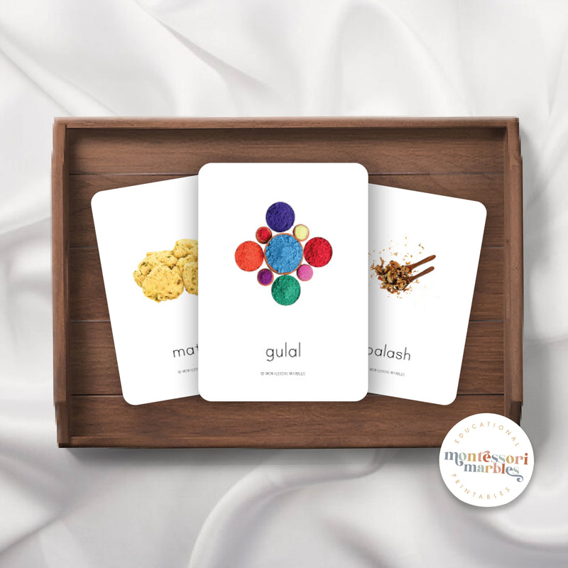 Holi Festival Flash Cards