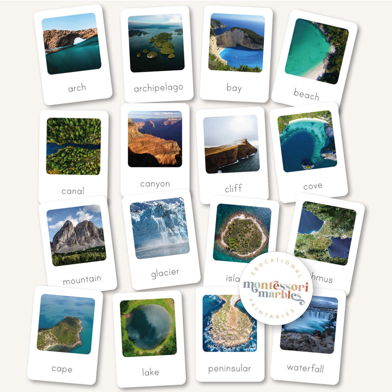 Landforms Flash Cards