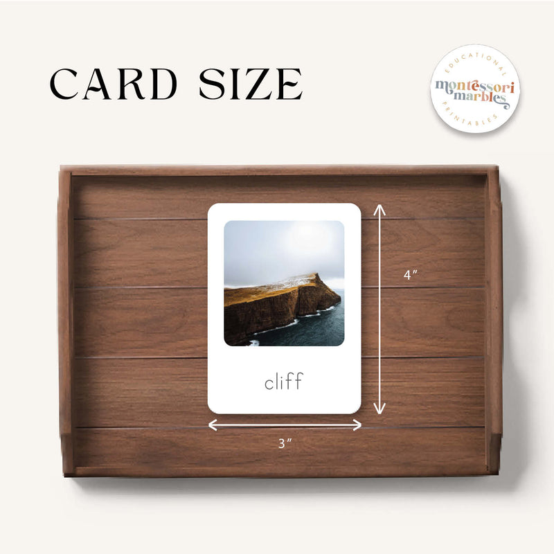 Landforms Flash Cards