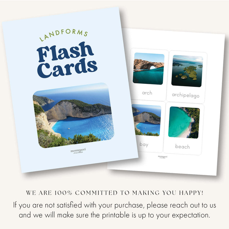 Landforms Flash Cards