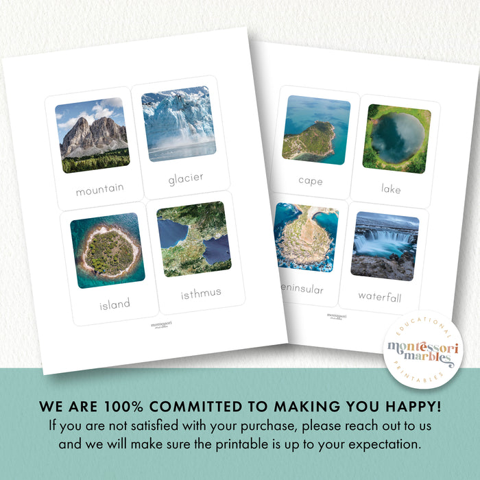 Landforms Flash Cards