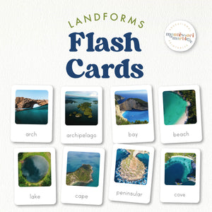 Landforms Flash Cards