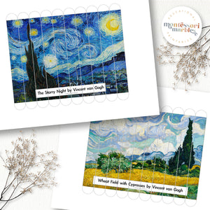 Vincent Van Gogh Craft Stick Puzzles