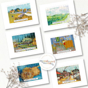 Vincent Van Gogh Craft Stick Puzzles