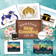 Ramadan skip counting craft stick puzzle activity