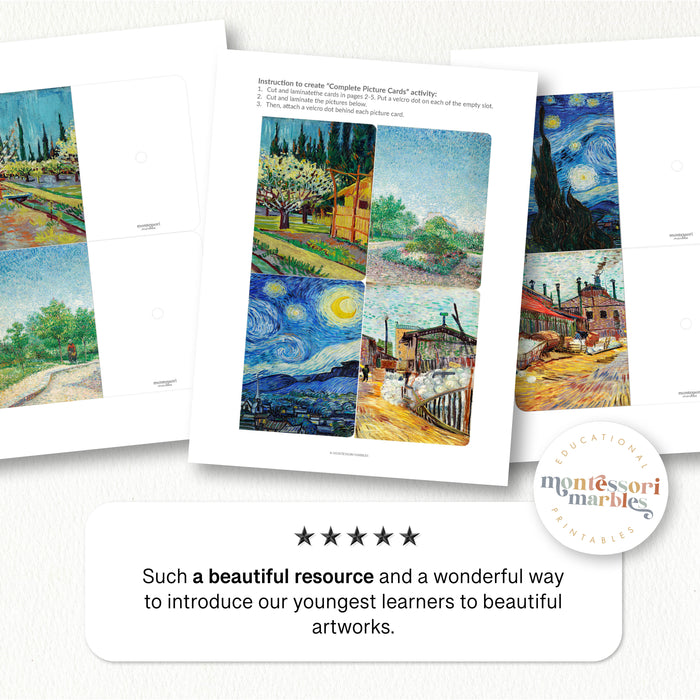 Vincent Van Gogh Complete the Pictures