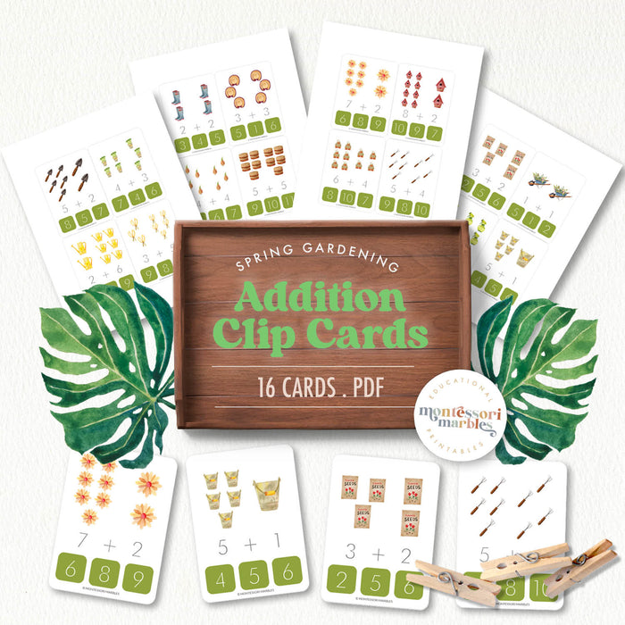 Gardening Addition Clip Cards