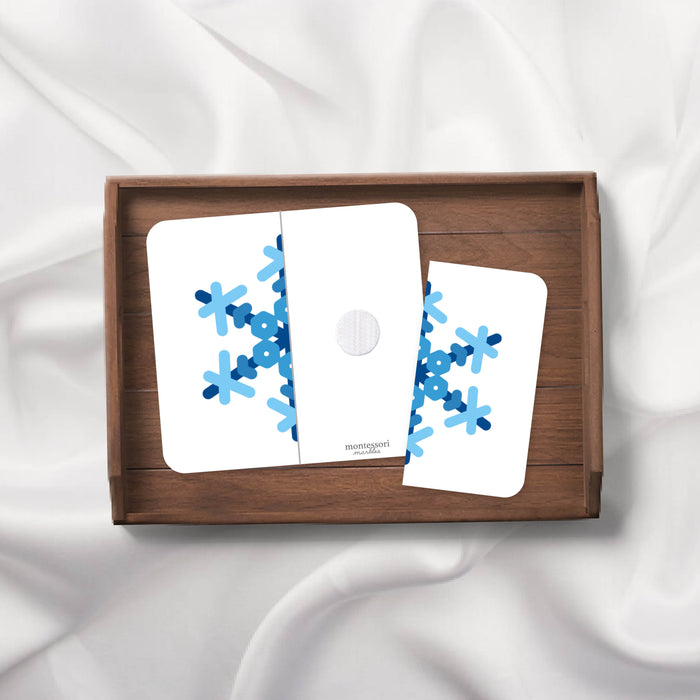 Winter Snowflakes Symmetry Puzzles