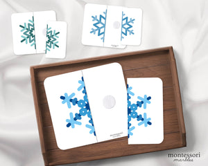Winter Snowflakes Symmetry Puzzles