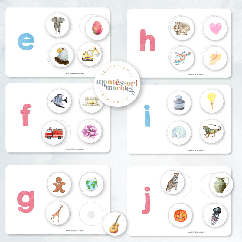 Beginning Sounds Sorting Cards