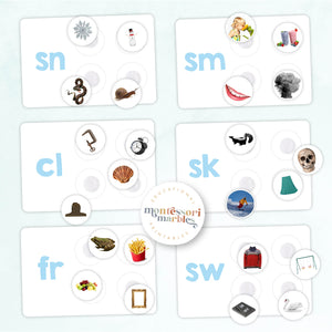 Montessori Blue Series Sorting Cards | Beginning Blends