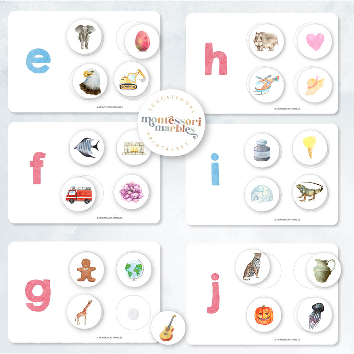 Beginning Sounds Sorting Cards