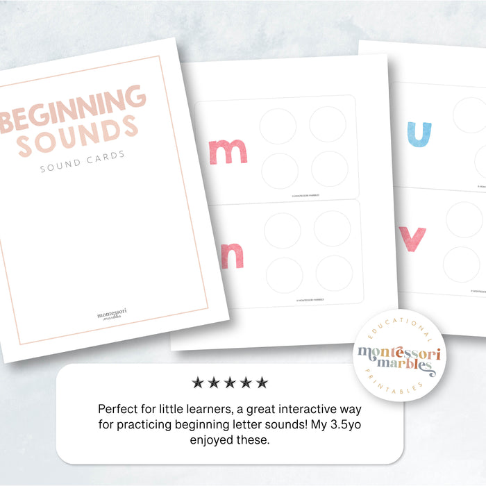 Beginning Sounds Sorting Cards