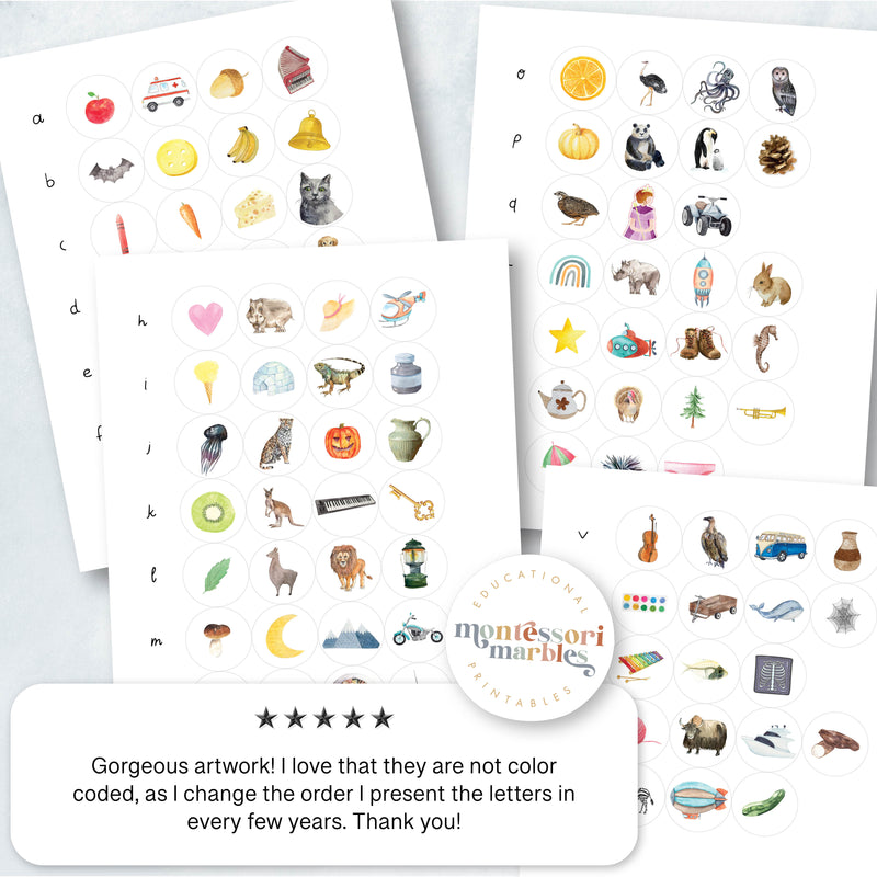 Beginning Sounds Sorting Cards