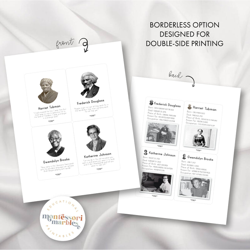 Black History Month Fact Cards