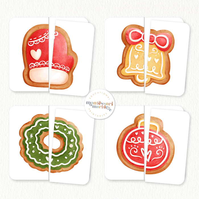 Christmas Cookies Two-Piece Puzzles