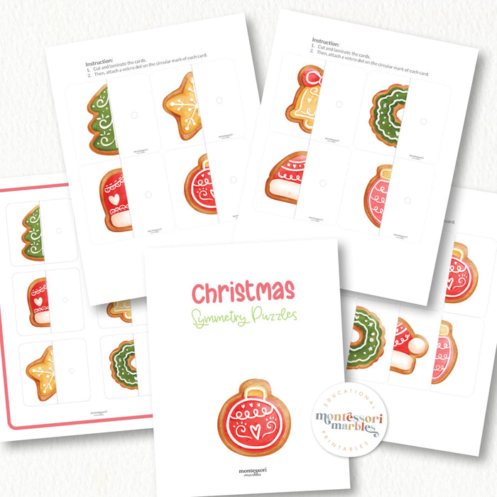 Christmas Cookies Two-Piece Puzzles