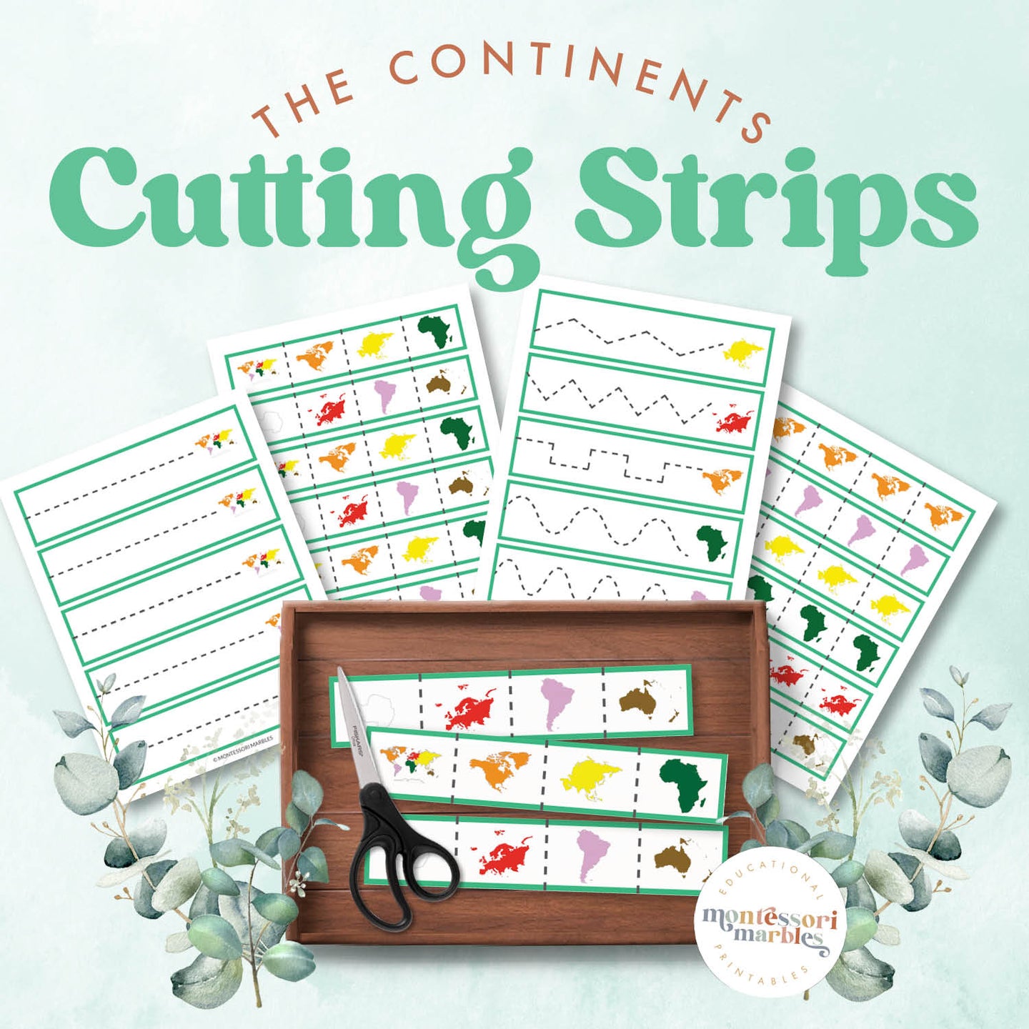 Continents Cutting Strips