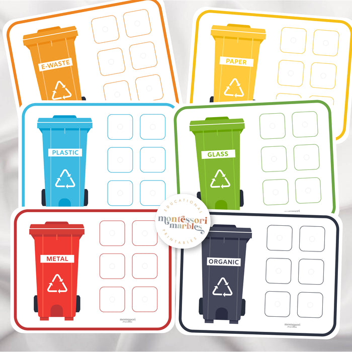 Earth Day Recyclable Sorting Cards