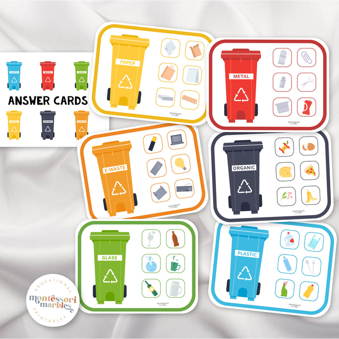 Earth Day Recyclable Sorting Cards