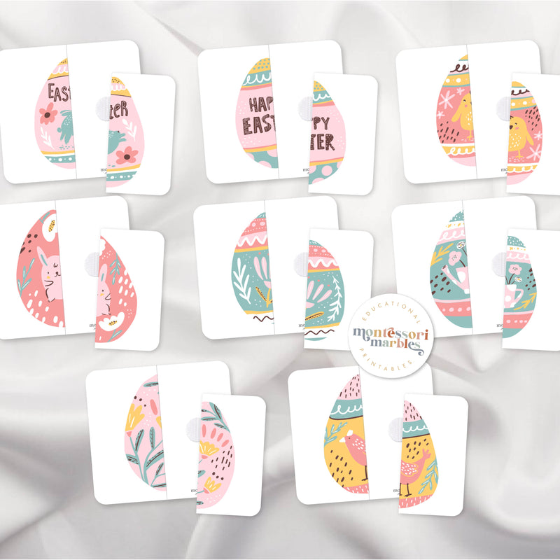 Easter Egg Two-Piece Puzzles