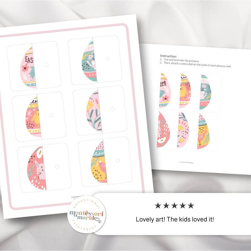 Easter Egg Two-Piece Puzzles