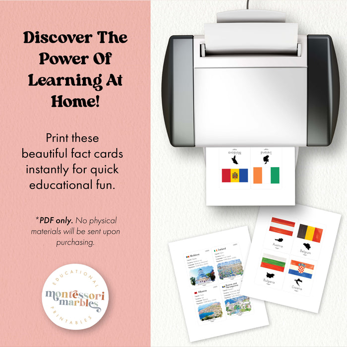 European Countries Fact Cards