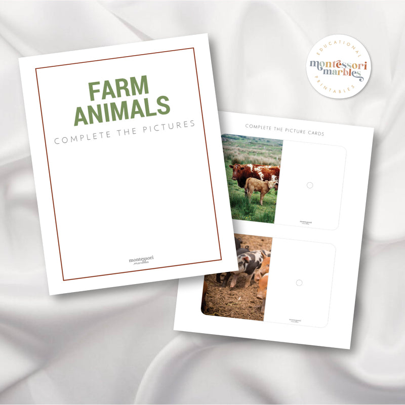 Farm Animals Complete the Pictures
